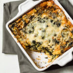Breakfast Strata with Spinach and Gruyère